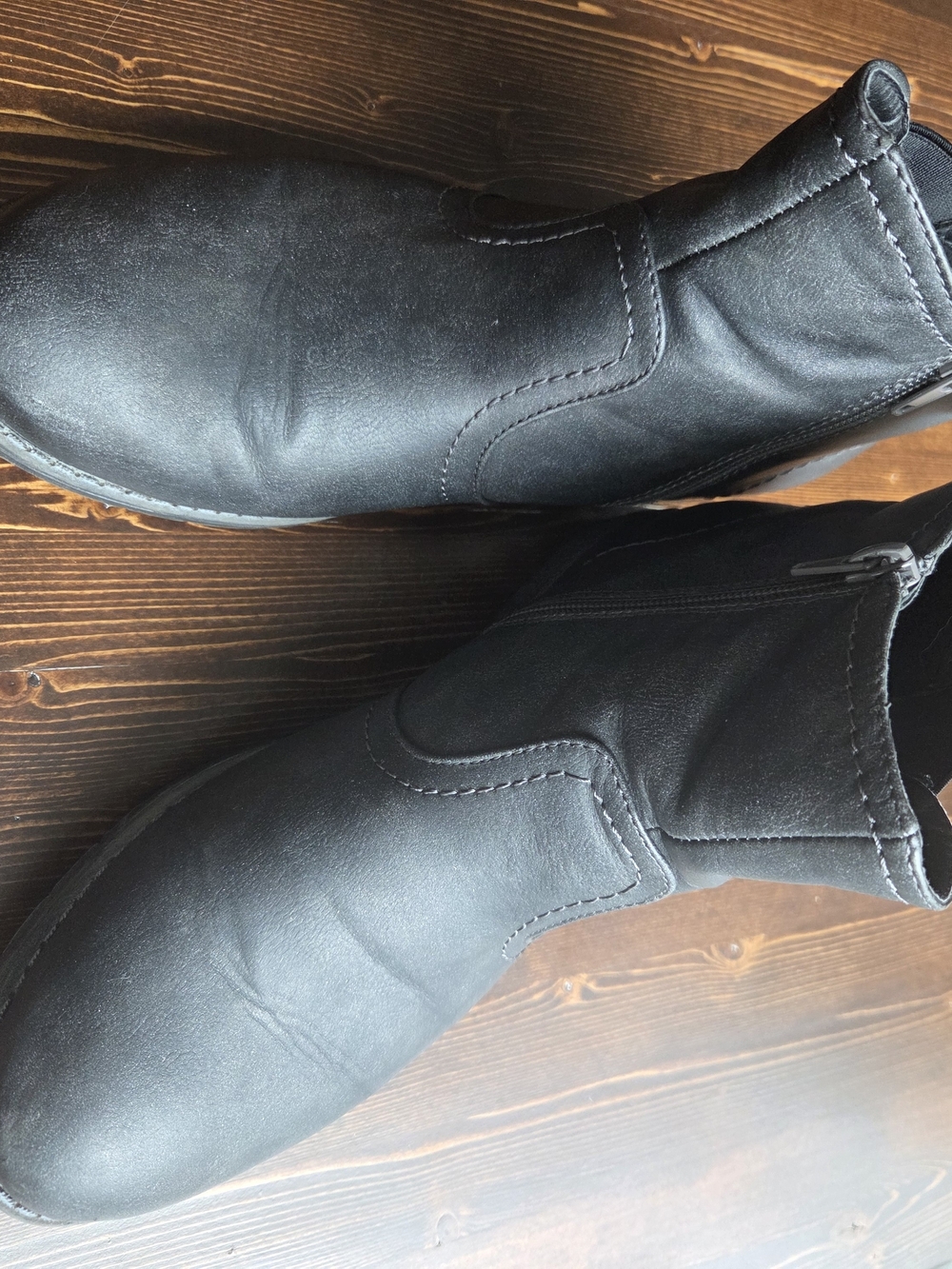 Romika Black Women's Leather Zip Ankle Boots | EU 41
